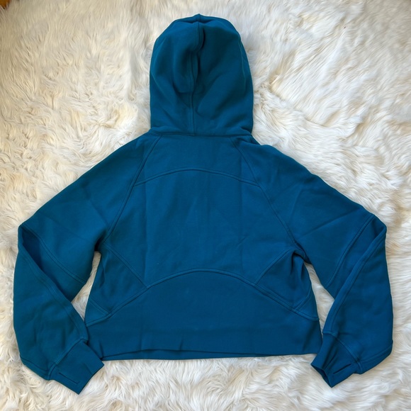 NWT Scuba Oversized 1/2 Zip Hoodie Color Capri - Picture 5 of 11